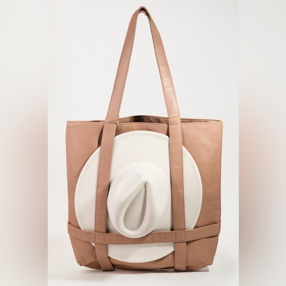 Fame Hat Carrier Tote Bag/Mauve🆕